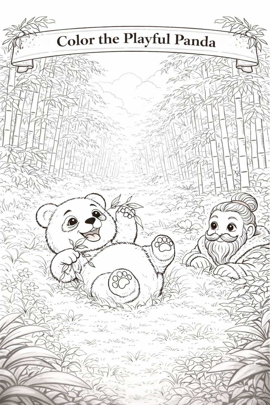 Color the Playful Panda